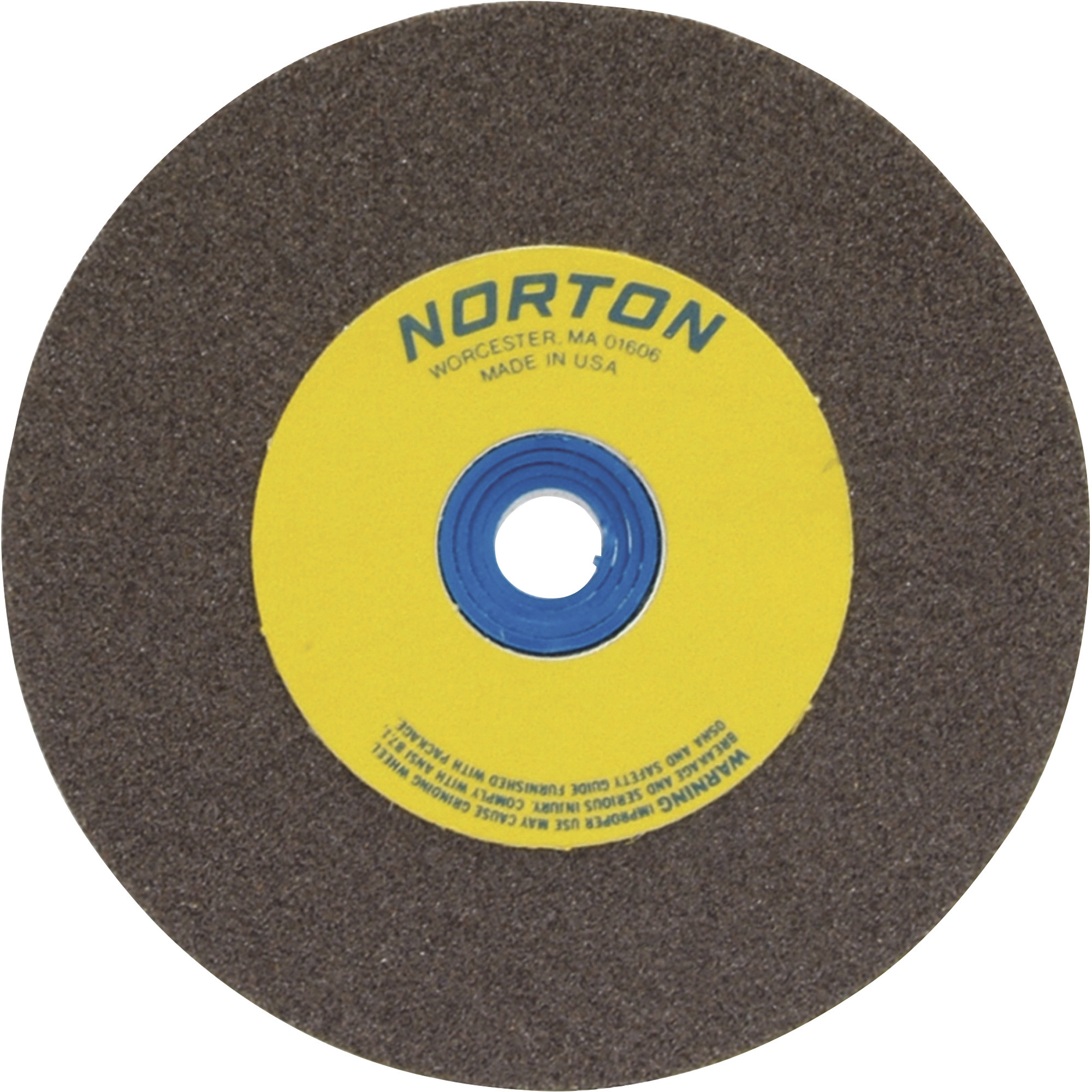 Norton Grinding Wheel, 6in. x 1in., Brown Aluminum Oxide, 100 Grit
